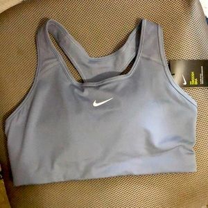 NWT- Women’s Nike Swoosh Bra in blue Grey